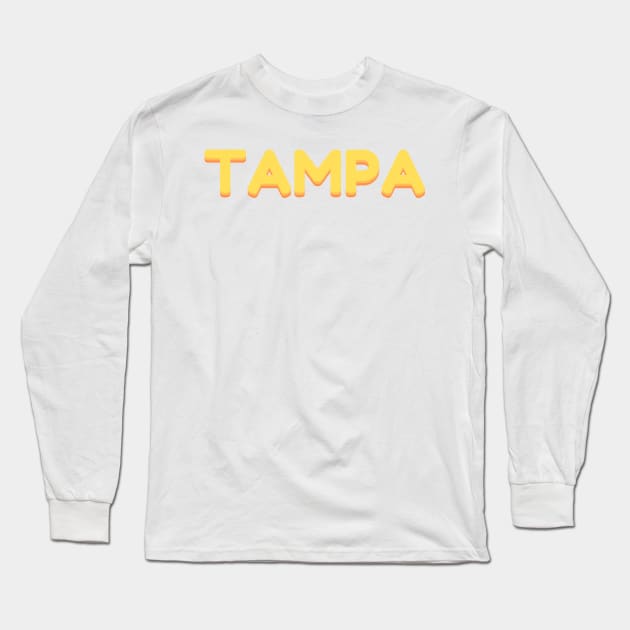 Tampa Sunset Long Sleeve T-Shirt by Toad House Pixels